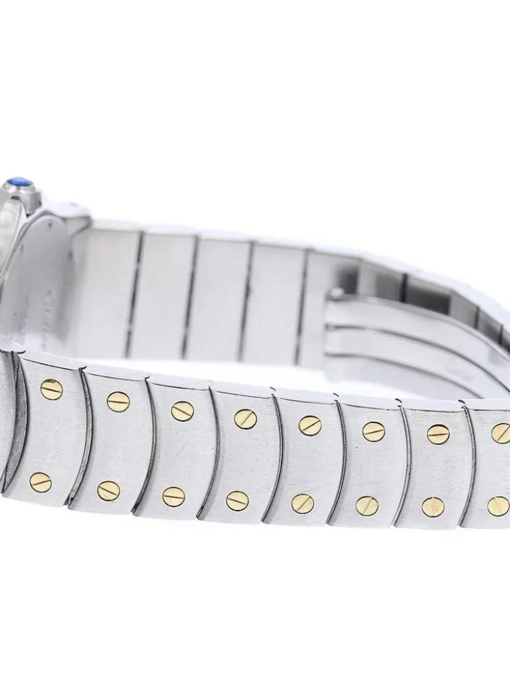 CARTIER Santos Rondo MM Date beige Dial Quartz Boy's Watch_966287